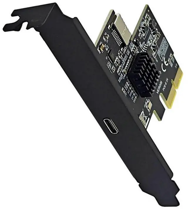 Alt view image 4 of 4 - Ageryu Add On Cards PCI Express X2 To Type-E + Type-C Expansion Card USB3.2 GEN2 10Gbps ASM3142 Chip PCI-E To USB-C Adapter