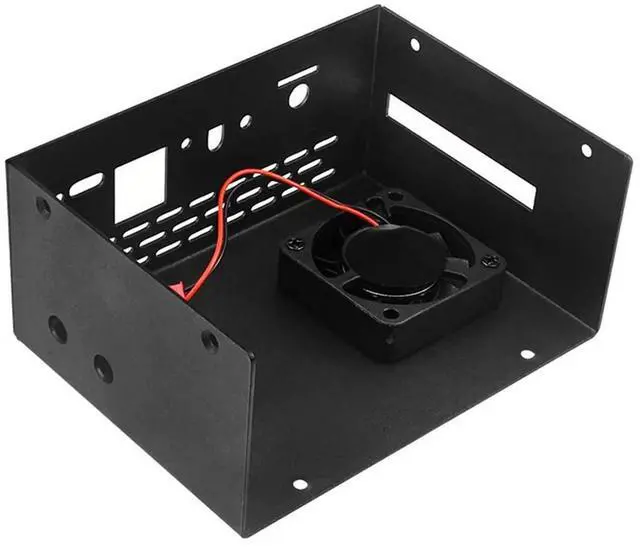 Alt view image 2 of 4 - Ageryu Metal Case Case For Orange Pi 5 Plus With Cooling Fan Heat Sink 2 Antenna Wifi6 BT For OPI 5 Plus 4 / 8 /