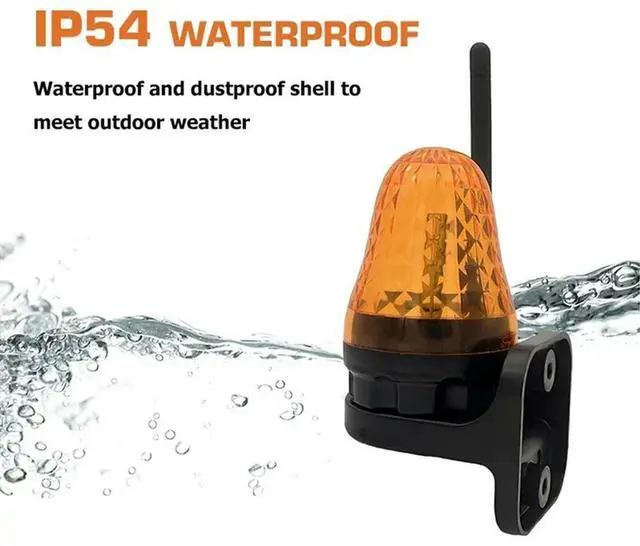Alt view image 2 of 4 - Ageryu 1 PCS Universal 12V-265V LED Signal Alarm Light Strobe Flashing Light For Gate Opener-N33R