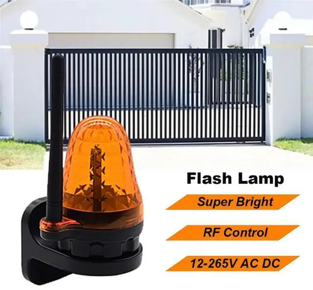 Alt view image 4 of 4 - Ageryu 1 PCS Universal 12V-265V LED Signal Alarm Light Strobe Flashing Light For Gate Opener-N33R
