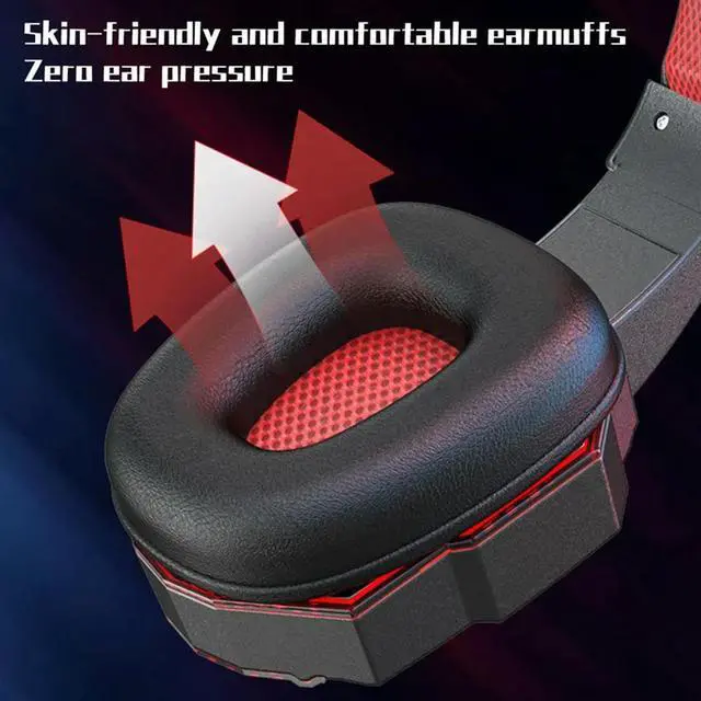 Alt view image 4 of 4 - Wireless Headset Gaming Headset With Mic For PC Switch Gamer White Blue 1 PCS-N33R