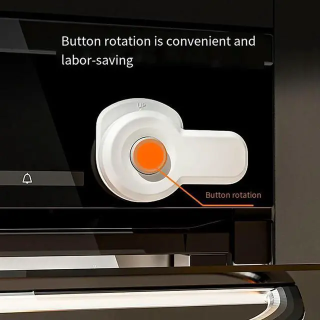 Alt view image 3 of 4 - 10Pcs Safety Locks Oven Door Home Microwave Door Anti-Opening Clasp Fixer No-Hole Baby Locking Clasp Protective Locks-N33R