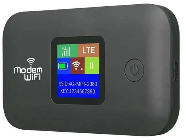 Main image of Wifi Router 4G Wireless Portable Modem Pocket Mifi Sim Card Slot Repeater 3000Mah ABS Iron-Gray-N33R