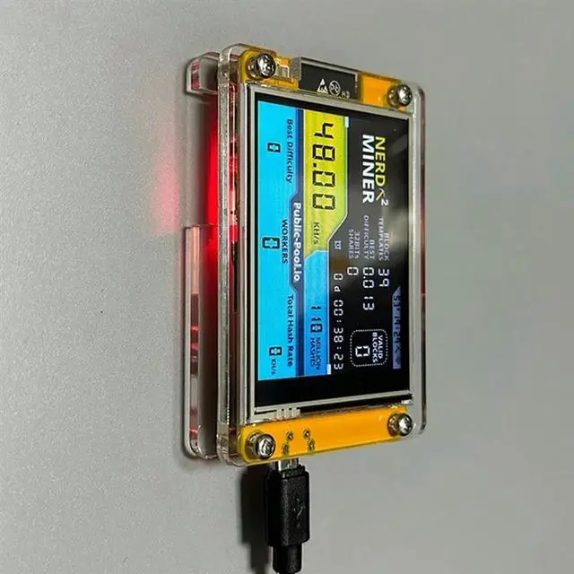 Alt view image 2 of 4 - Ageryu  Nerdminer V3 2.8-Inch BTC Solo Lottery Nerd Miner Crypto Bitcoin Miner Solo Mining Machine