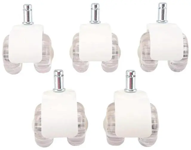 Alt view image 2 of 4 - 5Pcs Office Chair Casters Wheels 2 Inch Heavy Duty Mute Desk Chair Wheels Universal Fit Wheels For All Floors