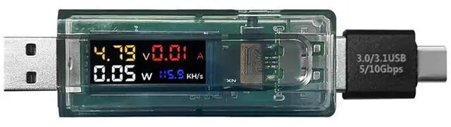 Main image of Nmminer Miner 117KH/S USB Chain ESP32 Crypto Miner With Adapter BTC Solo Lottery Miner Ammeter USB-A Series Form Chain