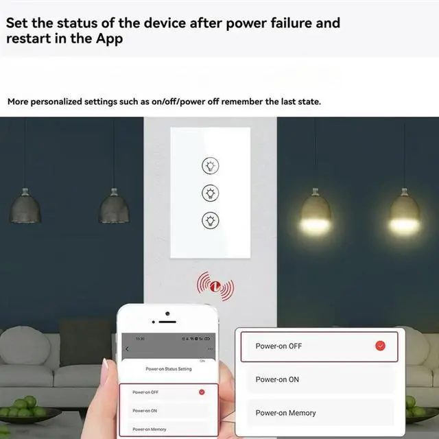 Alt view image 3 of 4 - Ageryu Tuya Smart Zigbee Multi-Gang Light Dimmer Switch Independents Control Smart Tuya APP Control Works With Alexa Home C US Plug-N33