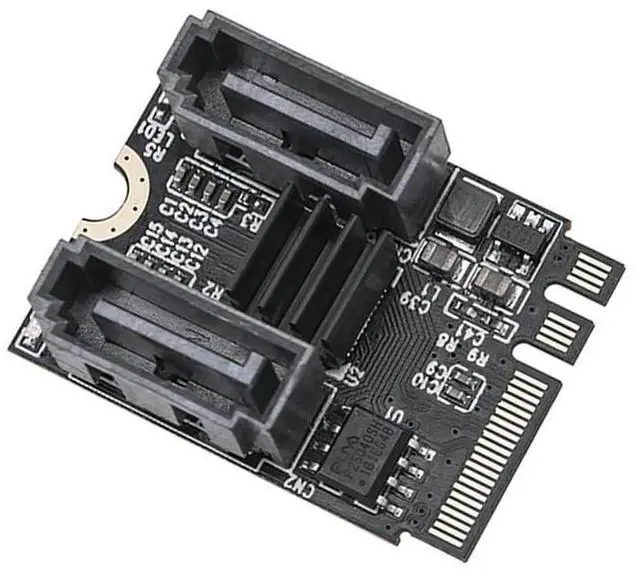 Main image of Cable Adapter Cable Converter Serial Hard Drive Expansion Card M.2 A+E To 2-Port Sata