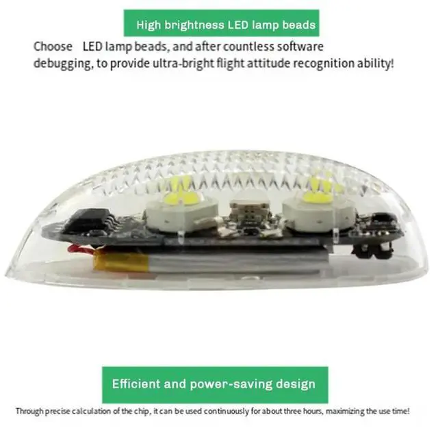 Alt view image 2 of 4 - Ageryu Workmanshipp-3PCS V3 Waterproof Aerial Light LED Light Fixed Wing FPV RC Aircraft Traversing Machine Night Flight Ligh