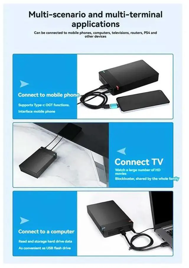 Main image of Ageryu 3.5 Inch SATA To USB 3.0 HDD Case External Hard Drive Enclosure, High Speed Data Transfer HDD Box For PC And Laptop US PLUG-N33R
