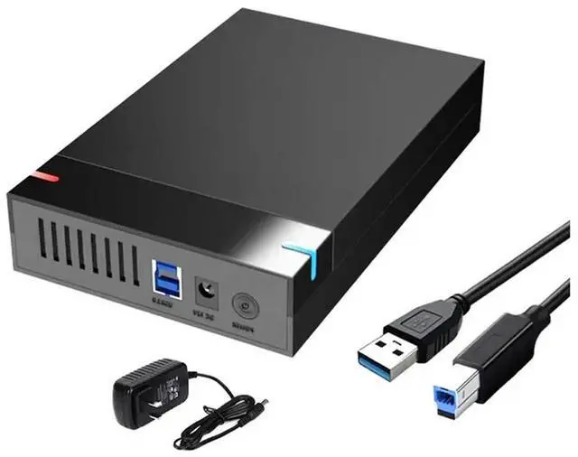 Alt view image 4 of 4 - Ageryu 3.5 Inch SATA To USB 3.0 HDD Case External Hard Drive Enclosure, High Speed Data Transfer HDD Box For PC And Laptop US PLUG-N33R