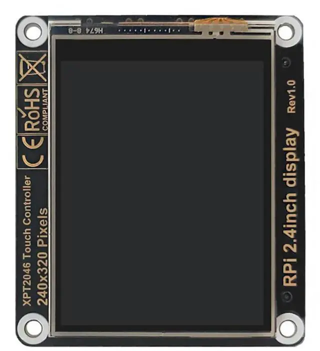 Alt view image 2 of 4 - Ageryu For Pi 2.4 Inch IPS LCD Display Touch Sreen Onboard Speaker Audio (Audio Not For Pi5 But Work With Zero/3B/4