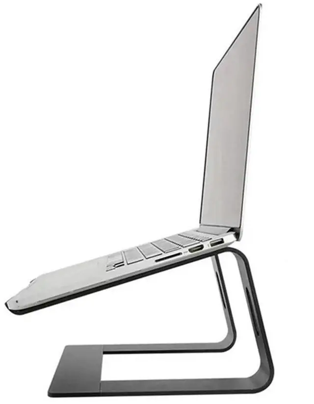 Alt view image 2 of 4 - Ageryu Aluminum Stand For Portable Laptop Stand Desktop Stand Durable Easy Install Easy To Use Silver