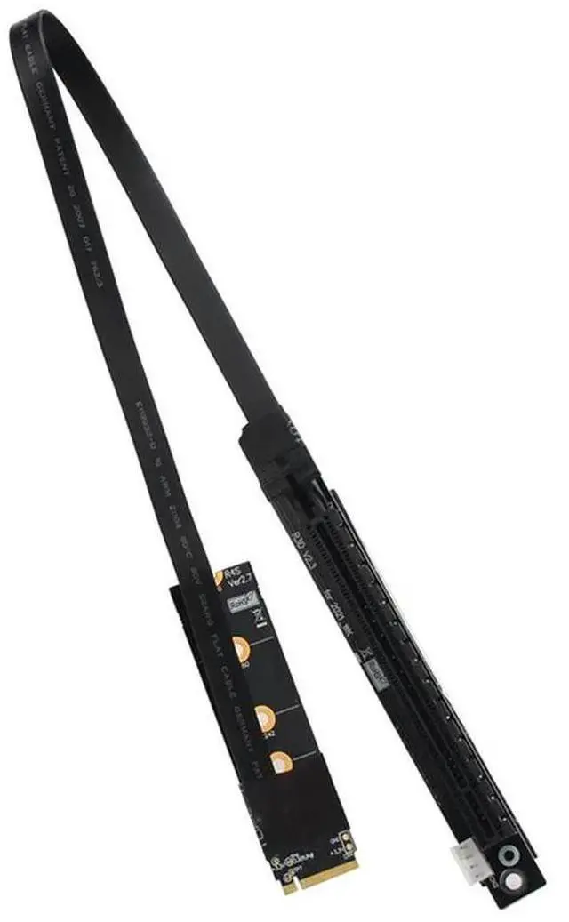 Alt view image 2 of 4 - M.2 Nvme To Pcie X16 Extension Cable Gen3 Riser Adapter Jumper Mining Cable For GTX RTX Graphics Video Card BTC Mining