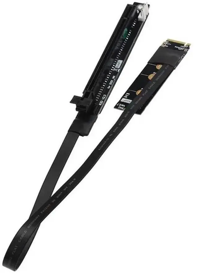 Alt view image 4 of 4 - M.2 Nvme To Pcie X16 Extension Cable Gen3 Riser Adapter Jumper Mining Cable For GTX RTX Graphics Video Card BTC Mining