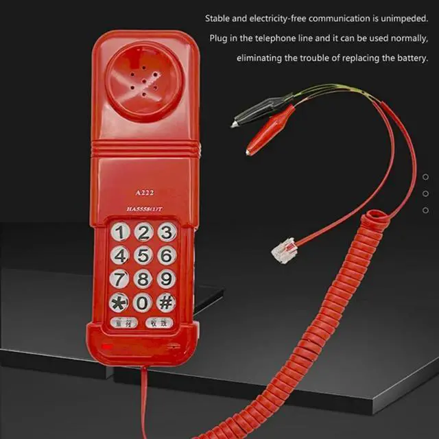 Alt view image 4 of 4 - Ageryu Telephone Landline For Hotel Corded Telephone Desktop Telephone With Telescopic Covers And Redial Function