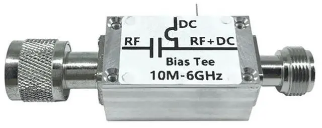 Alt view image 2 of 4 - Ageryu RF Bias Bias Tee 10 Mhz-6000 Mhz 6G Hz Broadband Feeder RF Blocker And Head OF/ HAM Radio RTL SDR LNA Amplifier-N33R