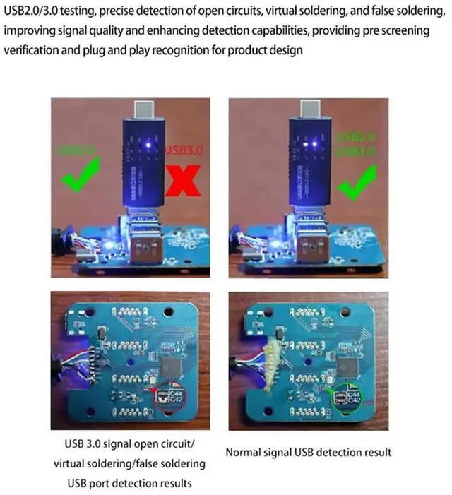Main image of Ageryu 10Gbps USB3.2 Interface Tester HUB QC Test Type-C Docking Station USB Port Function Quick Test Voltage Test Free Driver-N33R