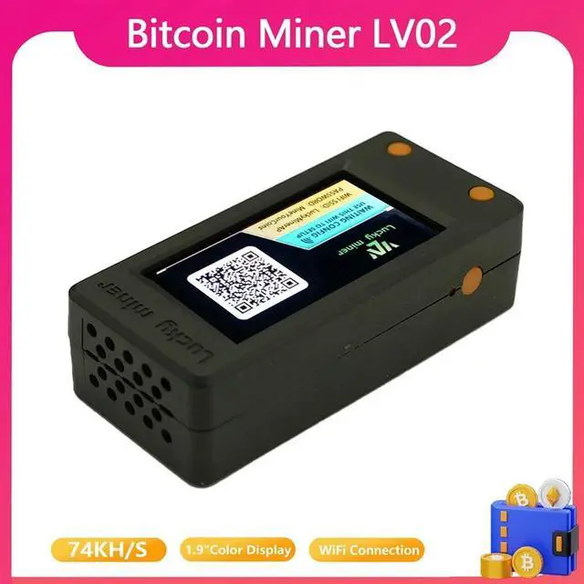 Alt view image 3 of 4 - Ageryu N33R_For Lucky Miner LV02 Bitcoin Miner 74KH/S SHA256 BTC SOLO Miner
