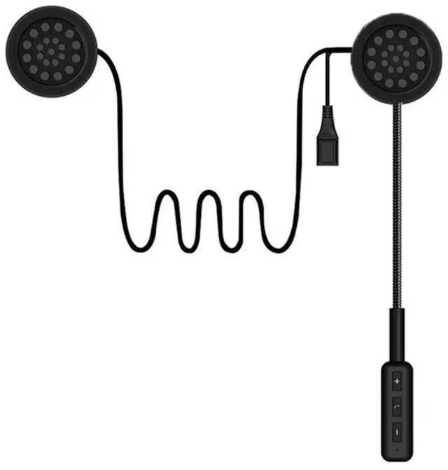 Alt view image 3 of 4 - Ageryu 1Set MH01 Motorcycle Bluetooth CSR Helmet Headset Black Helmet Microphone Headset-N33R