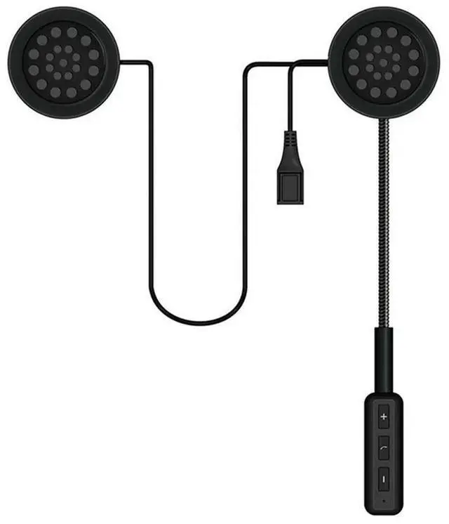 Alt view image 4 of 4 - Ageryu 1Set MH01 Motorcycle Bluetooth CSR Helmet Headset Black Helmet Microphone Headset-N33R