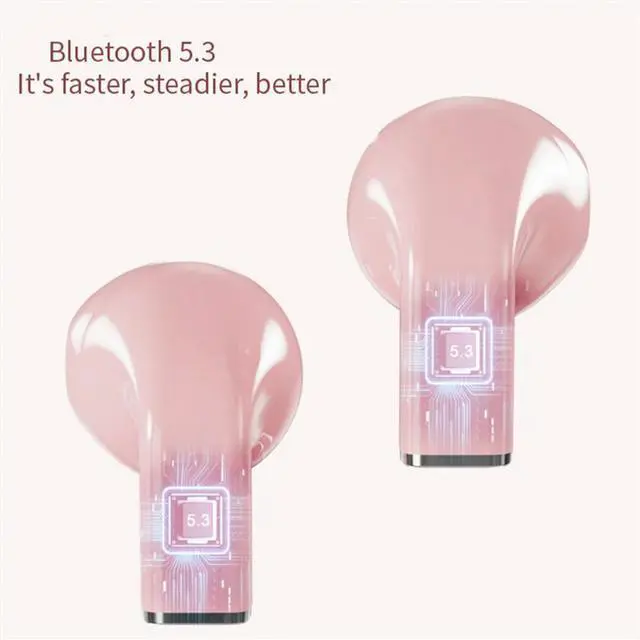 Main image of Ageryu Wireless Bluetooth 5.3 Earphones Heart Shaped TWS Heart Shaped In-Ear Earbuds Couple Earphones Gamer Earphones-N33R