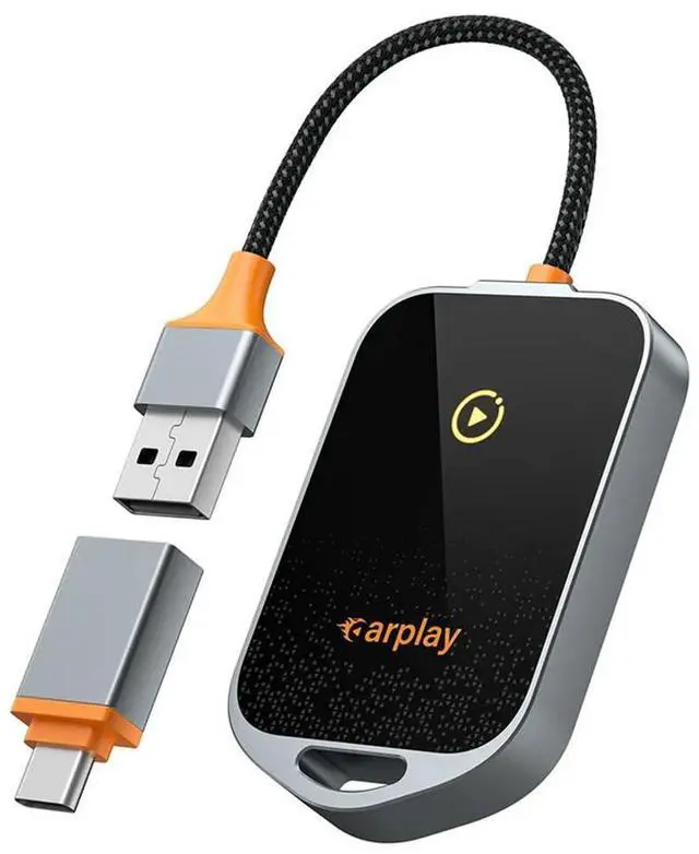 Alt view image 3 of 4 - Wireless Carplay Adapter For ,5.8Ghz Carplay Converts Wired To Wireless AI BOX, Plug & Play,Fit For Cars From 20