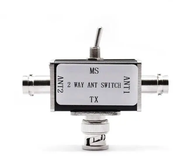 Main image of Ageryu 2-Way Manual Coaxial Antenna Switch Rotary Switch Withoff/Ground Protection 1 Input & 2 Outputs Coaxial Switch SO-239 Connector-