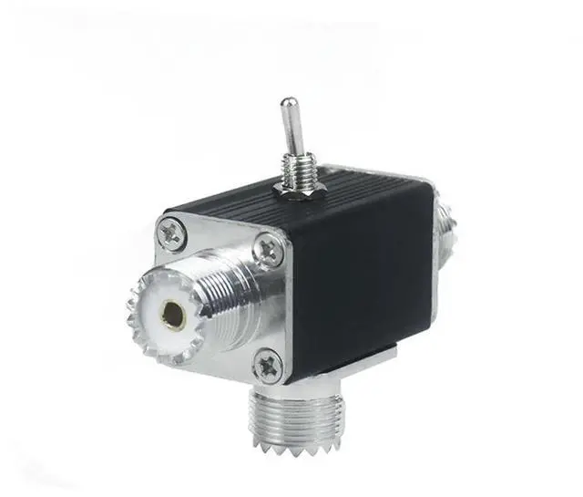 Alt view image 4 of 4 - Ageryu 2-Way Manual Coaxial Antenna Switch Rotary Switch Withoff/Ground Protection 1 Input & 2 Outputs Coaxial Switch SO-239 Connector-