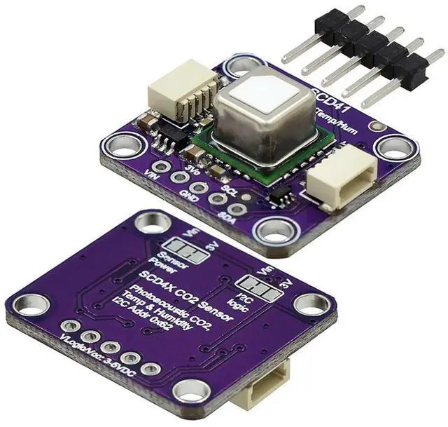 Alt view image 2 of 4 - Ageryu SCD41 Gas Sensor Module Detects CO2 Carbon Dioxide Temperature And Humidity In One Sensor I2C Communication-N33R