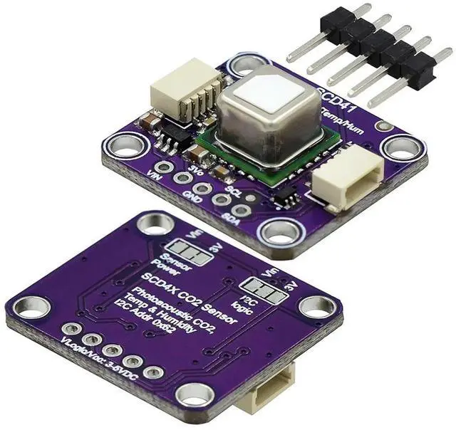 Alt view image 3 of 4 - Ageryu SCD41 Gas Sensor Module Detects CO2 Carbon Dioxide Temperature And Humidity In One Sensor I2C Communication-N33R