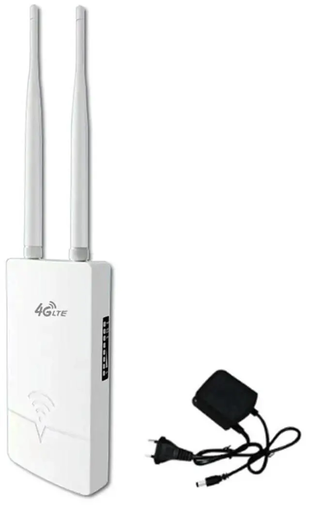 Alt view image 3 of 4 - Outdoor 4G Wifi Router 150Mbps Wireless Wifi Router High Speed Dual External Antenna with SIM Card Slot EU Plug
