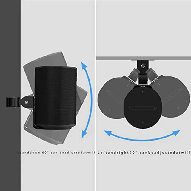 Alt view image 3 of 4 - Ageryu N33R_Wall Mount Bracket for Sonos Era 100, Metal Wall Stand Holder, Black
