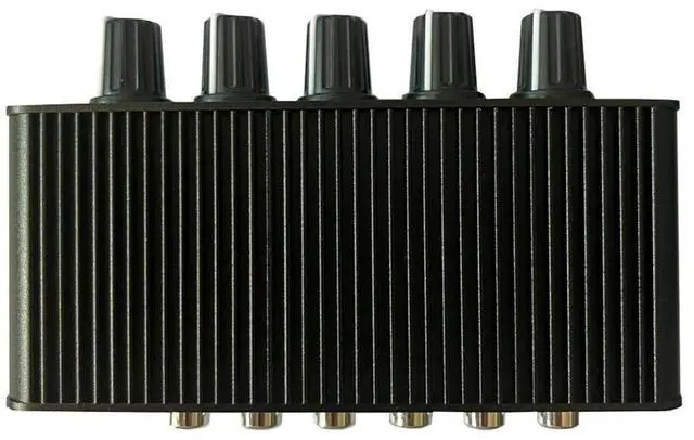 Main image of Ageryu AU-105RCA Audio Distributor Stereo Audio Mixer 1 Input 5 Output Multi-Channel Audio Distributor For RCA Volume Controls-N33R