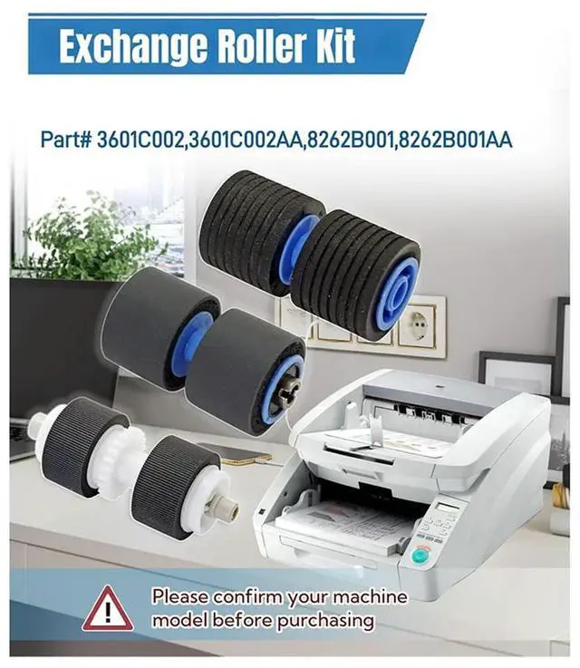 Alt view image 3 of 4 - Ageryu 8262B001AA Maintenance Roller Kit For DR-G1100 DR-G1130 DR-G2090 DR-G2110 DR-G2140 s