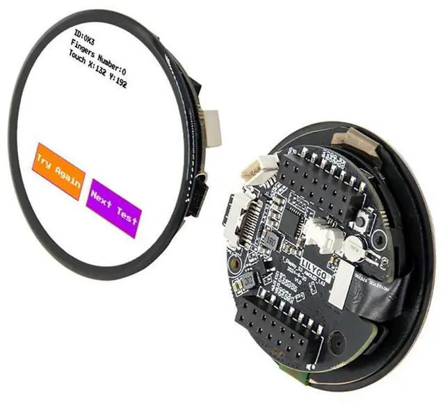 Alt view image 2 of 4 - Ageryu T-Display-S3 ESP32-S3 Development Board 1.75-Inch AMOLED, Wifi, Bluetooth 16MB Flash, 8MB PSRAM