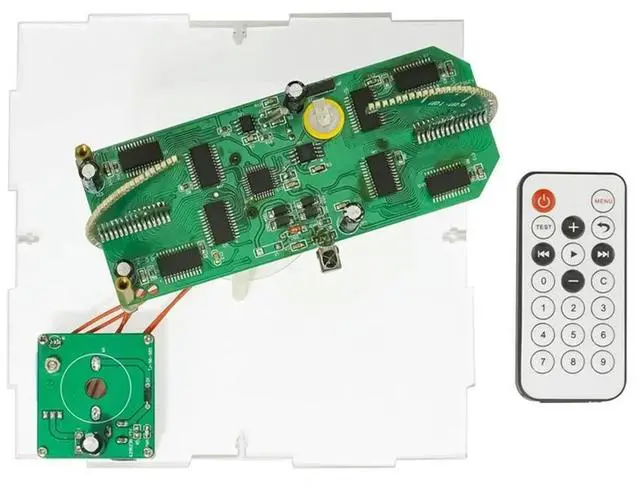 Alt view image 4 of 4 - Ageryu Dual Axis Spherical Rotating LED Kit Color Clock Display Remote Control Microcontroller DIY Electronic With Downloader