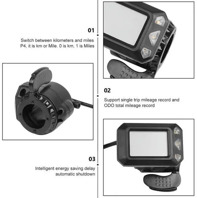 Main image of Ageryu Folding Scooter Controller Switch Button LCD Display Brake Accelerator Throttle Kit For Electric Scooter-N33R