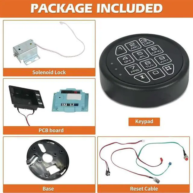 Alt view image 3 of 4 - Ageryu Replacement Keyboard Programmable Electronic Keyboard Suitable For Safe And Security Cabinets-N33R