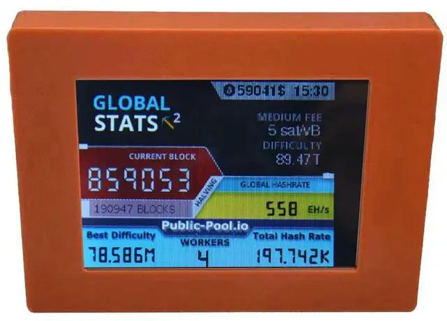Alt view image 3 of 4 - Ageryu N33R_56KH/S 2.8 Inch LCD Display BTC Lottery Miner Brown
