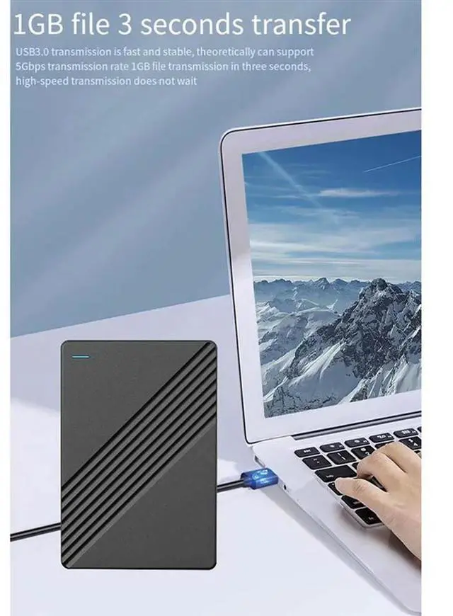 Alt view image 3 of 4 - 2.5Inch External Mobile Hard Disk High Speed USB 3.0 1TB Storage Portable Hard Disk For Laptop Desktop PC Durable Easy