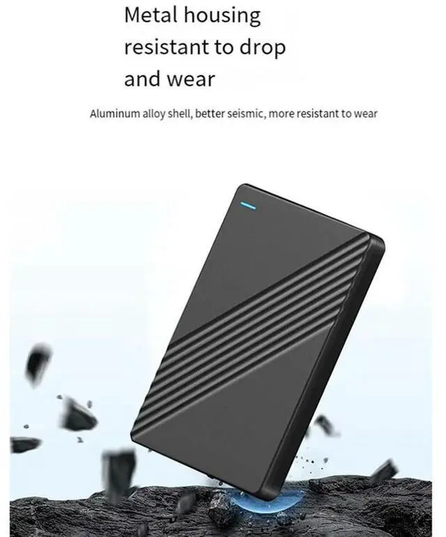Alt view image 4 of 4 - 2.5Inch External Mobile Hard Disk High Speed USB 3.0 1TB Storage Portable Hard Disk For Laptop Desktop PC Durable Easy