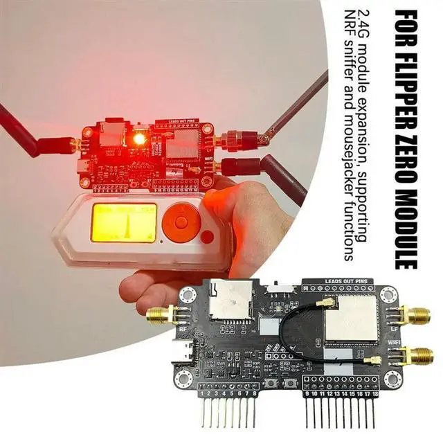 Alt view image 3 of 4 - For Flipper Zero Modification Module NRF24+ESP32 Development Board 2.4G High Gain CC1101 Support NRF Sniffer Mousejack