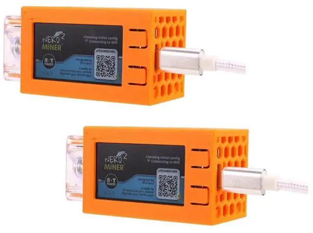 Alt view image 2 of 3 - Ageryu 2PCS Nerdminer V2 Pro Miner 78KH/S Mini BTC Solo Lottery Miner With Luminous Fan Bitcoin Lottery Mining Miner