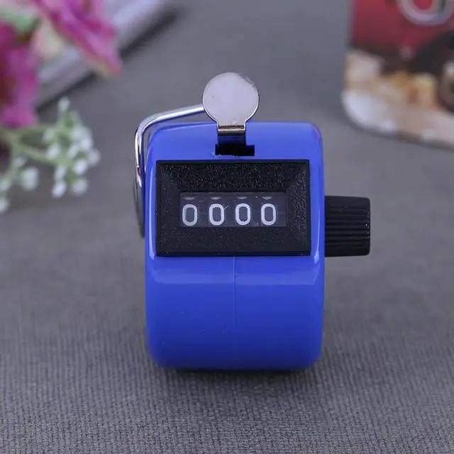 Alt view image 3 of 6 - Portable Counters Digital Display Manual Pull Counter Accessories (Blue)
