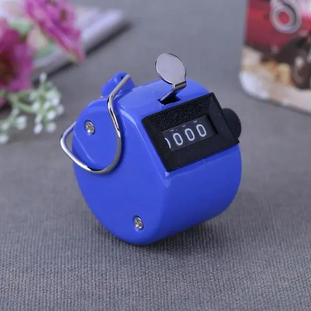 Alt view image 2 of 6 - Portable Counters Digital Display Manual Pull Counter Accessories (Blue)