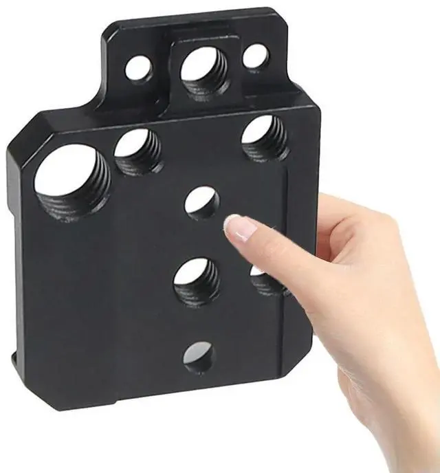 Alt view image 2 of 6 - Aluminum Alloy Adapter Board Stabilizer Extension Plate Camera Gimbal Bracket for Ronin RS3/RS2/RSC2/SC/S Gimbal Mount Plate