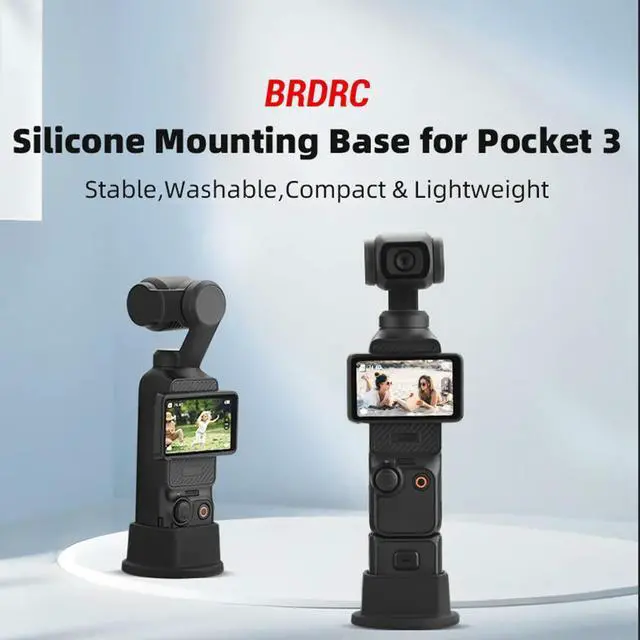 Alt view image 3 of 3 - Silicone Desktop Stand Holder Non-Slip Fixed Base Supporting Base for Osmo Pocket 3 for Osmo Pocket 3 Accessories