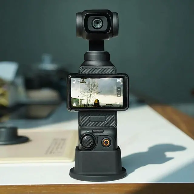 Alt view image 2 of 3 - Silicone Desktop Stand Holder Non-Slip Fixed Base Supporting Base for Osmo Pocket 3 for Osmo Pocket 3 Accessories