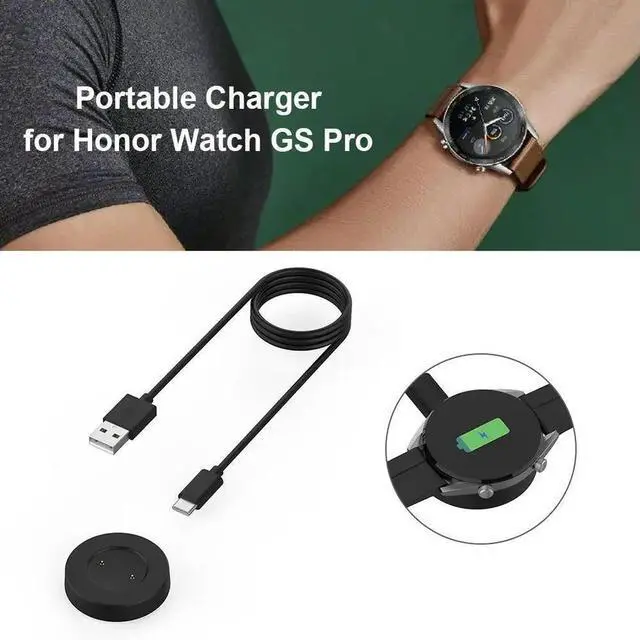 Alt view image 3 of 3 - Smart Bracelet Replacement Charging Cables USB Charging Cable Base Charger Adapter Cord for  Honor Smart Watch GS Pro
